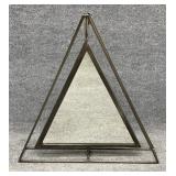 Modern Metal Triangle Geometric Mirror