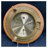 Oak Framed Hanging Shore Station Clock