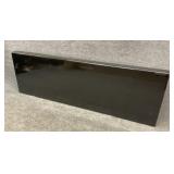 Black Lacquer Floating Headboard Signed Baughman