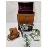 Vintage Polaroid Camera with Case