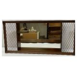 Mirror Back Hanging Display Shelf