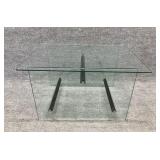 Glass Geometric Coffee Table