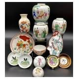 10pc Asian Porcelain Lot Including Antique
