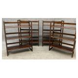 Four Small Folding Bookcases