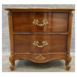 Two Drawer French Provinicial Nightstand