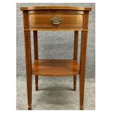 Mahogany Inlaid One Drawer Stand