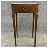 Antique Mahogany One Drawer Stand
