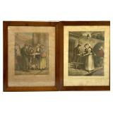 Pair of Framed Cries of London Colored Engravings
