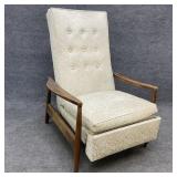 Mid Century Tufted Back Recliner