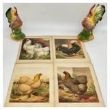 Decorative Rooster Lot