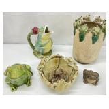 5pc Decorative Frog Grouping