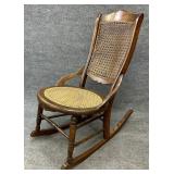 Antique Caned Rocker