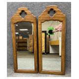 Pair of Pierced Top Mirrors