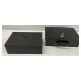 Pair of Metal Lock Boxes