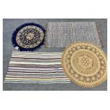 4pc Small Decorative Rugs