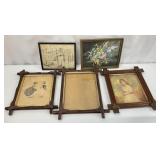 5pc Antique Photo Wall Art Grouping