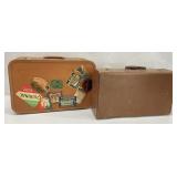 2pc Vintage Luggage