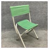 Green Metal Folding Masters Stool