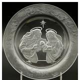 Morgantown Crystal 1988 Christmas Plate