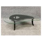 Glass Top Mid Century Coffee Table