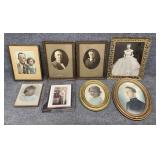 8 Assorted Framed Portraits/Pictures