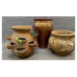 Lot of Three Garden Planters