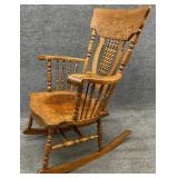 Antique Oak Rocking Chair