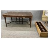 Project Antique Banded Mahogany Dining Table