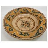 Antique Italian Monteluce Majolica Pottery Bowl