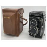 Riken Ricohflex DIA 80mm F/3.5 Camera w/Case