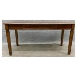 One Drawer Cherry Tone Writing Desk