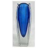 Usva Art Glass Vase Signed Nuutajärvi