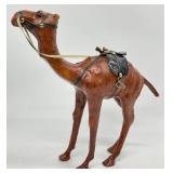 Leather Wrapped Camel Statue
