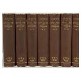 7 Vol. Queens of England Antique Book Set