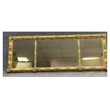 Antique Gold Framed Spool Carved Mirror
