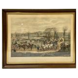 A Promising Field Colored Engraving