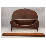 Antique Full Size Mahogany Bed