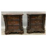 Pair of Ornately Styled Nightstands
