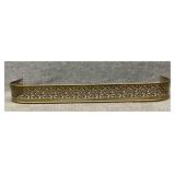 Brass Reticulated Fireplace Fender