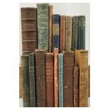 ==17pc Antique Book Grouping