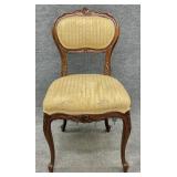 Antique French Carved Frame Accent Chair