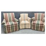 Three Upholstered Accent Chairs TLC