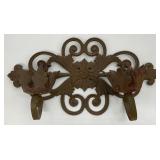Antique Wrought Iron Wall Sconce Candle Holder