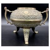 Antique Brass Footed Bowl