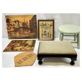 6pc Antique Decor Item Grouping