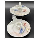 Pair Studio Pottery Candle Sticks  - Marked