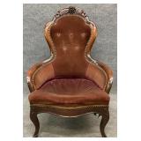 Victorian Tufted Back Arm Chair TLC