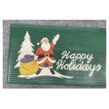 Vintage Christmas Welcome Mat