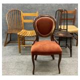 5 Assorted Antique/Vintage Chairs