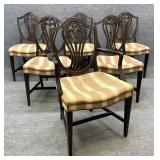 7pc Shield Back Mahogany Dining Chairs - TLC